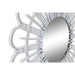 Wall mirror DKD Home Decor Scandi Crystal Natural White polypropylene (50 x 2,5 x 50 cm) (2 Units) - Декорация и