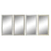 Wall mirror DKD Home Decor White Beige Dark grey 36 x 2 x 66 cm (4 Units) - Декорация и Осветление<<<Дом