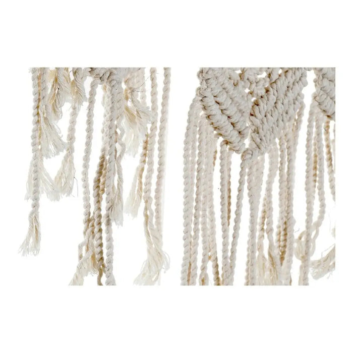 Wall mirror DKD Home Decor White Boho Macrame 75 x 2 x 75 cm - Декорация и Осветление<<<Дом