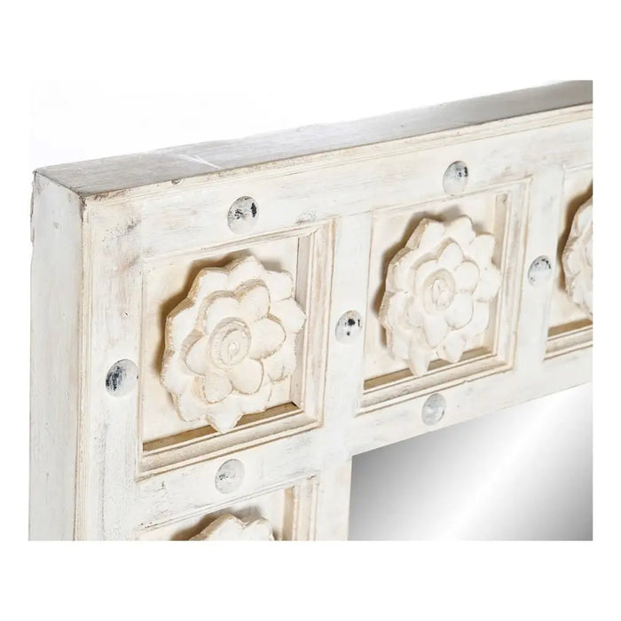 Wall mirror DKD Home Decor White Indian Man Stripped 93,5 x 4,7 x 120,3 cm - Декорация и Осветление<<<Дом