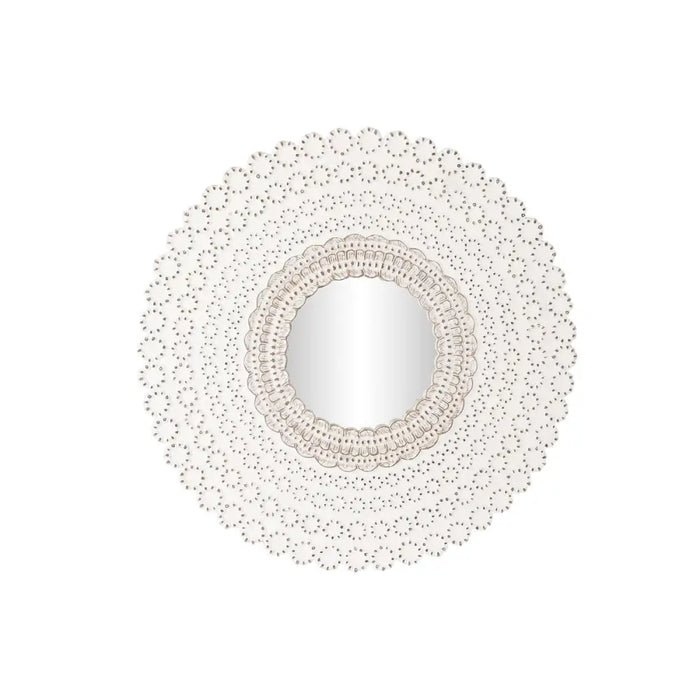 Wall mirror DKD Home Decor White Natural Indian Man Stripped 120 x 2,5 x 120 cm - Декорация и Осветление<<<Дом