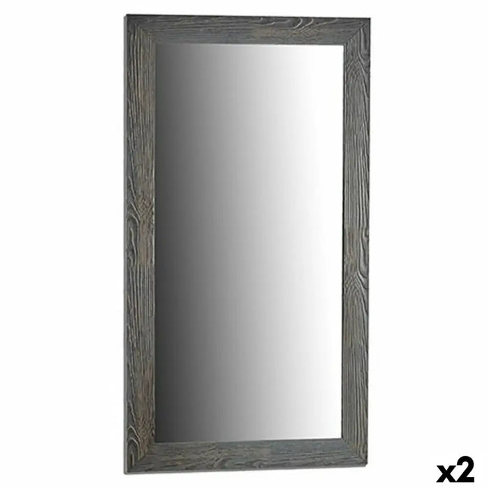 Wall mirror Gift Decor Grey 75,5 x 135,5 x 1,5 cm Rectangular (2 Units) - Декорация и Осветление<<<Дом