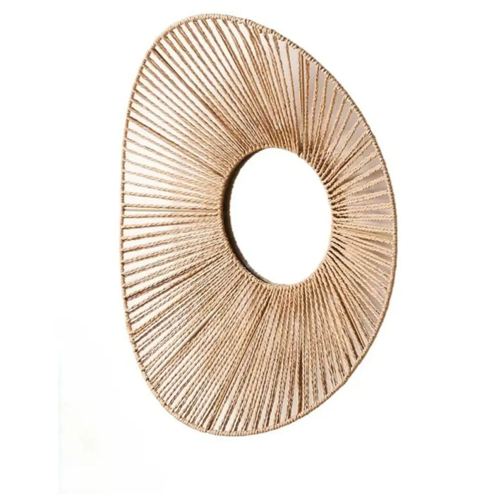 Wall mirror Gift Decor Natural Oval 55 x 14 x 48 cm (4 Units) - Декорация и Осветление<<<Дом