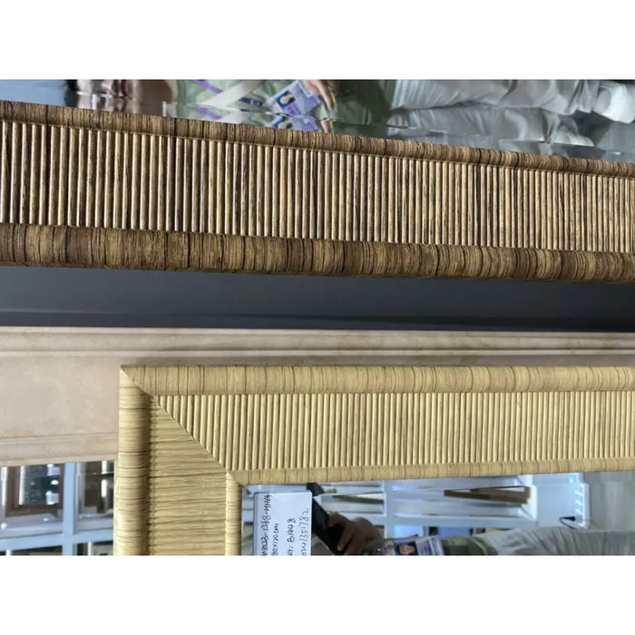 Wall mirror Home ESPRIT Beige Natural Scandi 60 x 2 x 90 cm (4 Units) - Декорация и Осветление<<<Дом