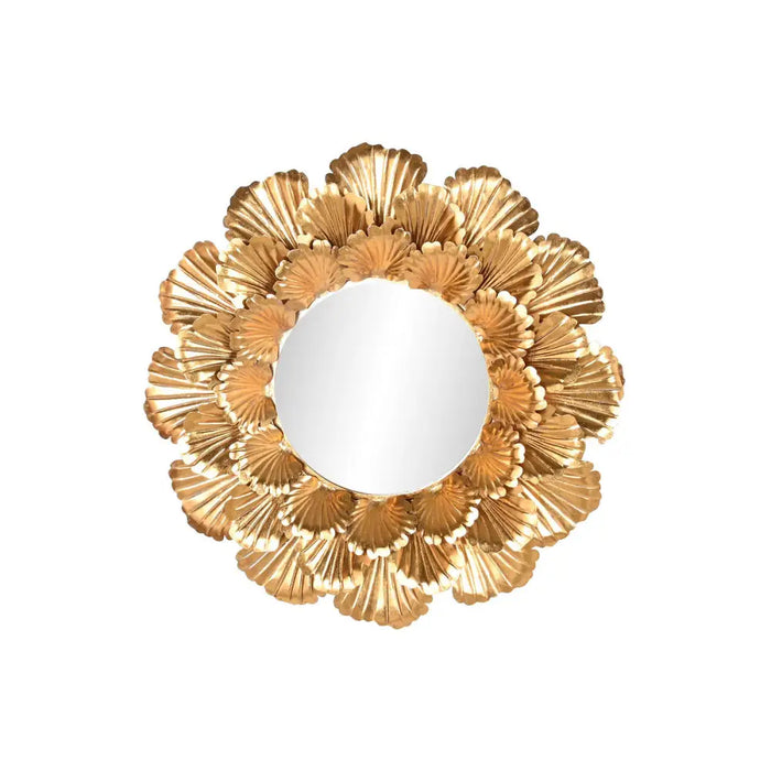 Wall mirror Home ESPRIT Golden Leaf of a plant 76,5 x 8 x 76,5 cm - Декорация и Осветление<<<Дом