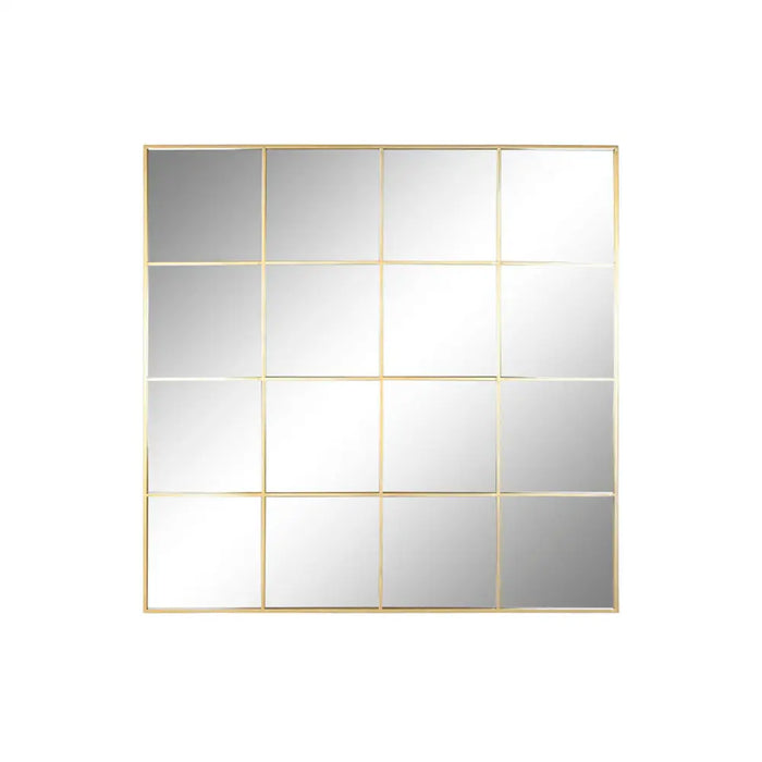 Wall mirror Home ESPRIT Golden Window 122 x 1 x 122 cm - Декорация и Осветление<<<Дом