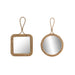 Wall mirror Home ESPRIT Natural 24 x 2,5 x 40 cm (2 Units) - Декорация и Осветление<<<Дом
