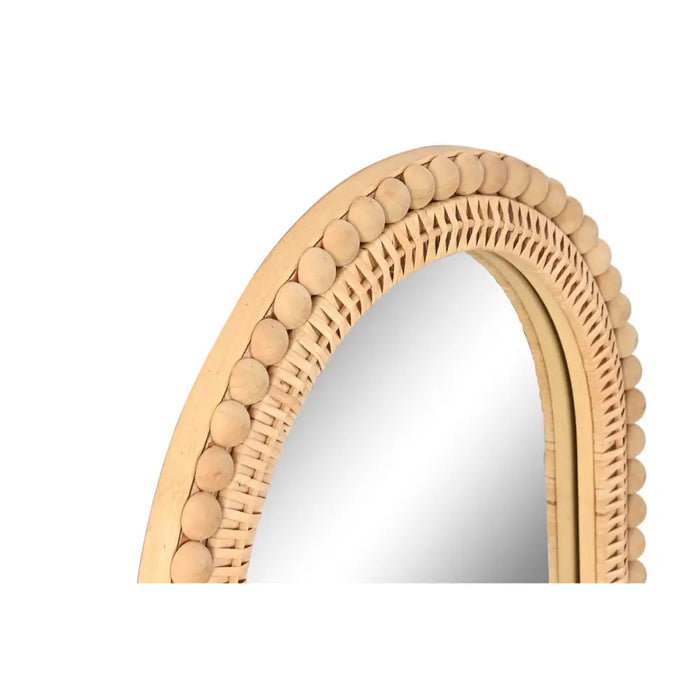 Wall mirror Home ESPRIT Natural Scandi 48 X 3 X 80 CM - Декорация и Осветление<<<Дом