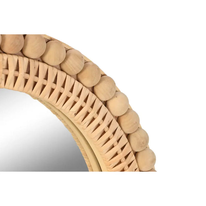 Wall mirror Home ESPRIT Natural Scandi 48 X 3 X 80 CM - Декорация и Осветление<<<Дом
