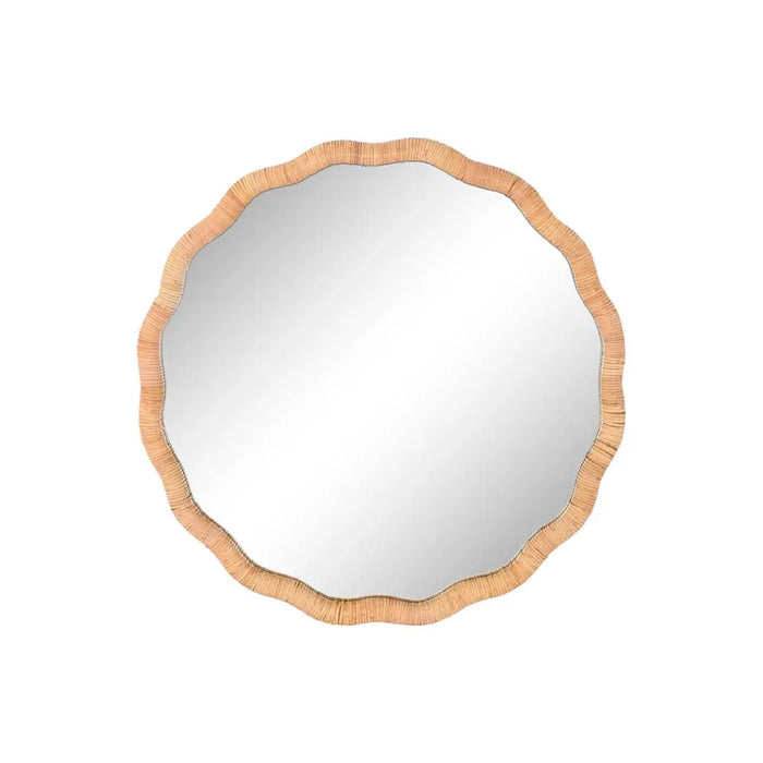Wall mirror Home ESPRIT Natural Scandi 80 x 4,5 x 80 cm - Декорация и Осветление<<<Дом