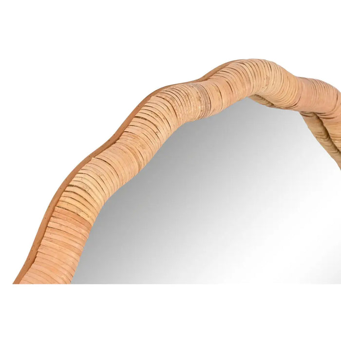 Wall mirror Home ESPRIT Natural Scandi 80 x 4,5 x 80 cm - Декорация и Осветление<<<Дом
