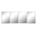 Wall mirror Home ESPRIT White Brown Beige Grey Crystal polystyrene 63,3 x 2,6 x 89,6 cm (4 Units) - Декорация и