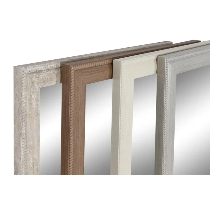 Wall mirror Home ESPRIT White Brown Beige Grey Crystal polystyrene 36 x 2 x 125 cm (4 Units) - Декорация и