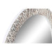 Wall mirror Home ESPRIT White Brown Stripped Engraving 75 x 4 x 90 cm - Декорация и Осветление<<<Дом