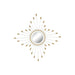 Wall mirror Home ESPRIT White Golden 80 x 2,5 x 80 cm - Декорация и Осветление<<<Дом
