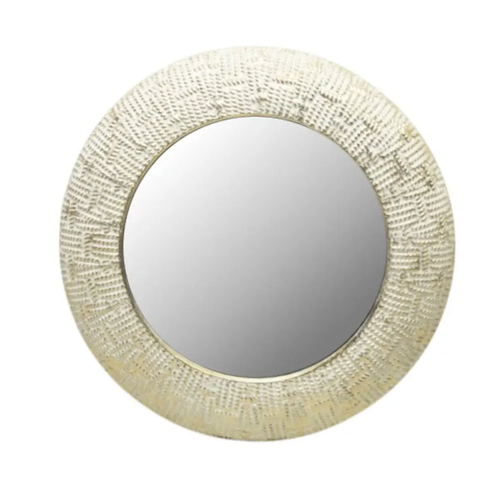 Wall mirror Home ESPRIT White Golden Oriental 73 x 7 x 73 cm - Декорация и Осветление<<<Дом