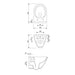 WALL-MOUNTED TOILET SET WITH SEAT CERSANIT MILLE PLUS CLEAN ON - Тоалетни чинии<<<Санитарна керамика и