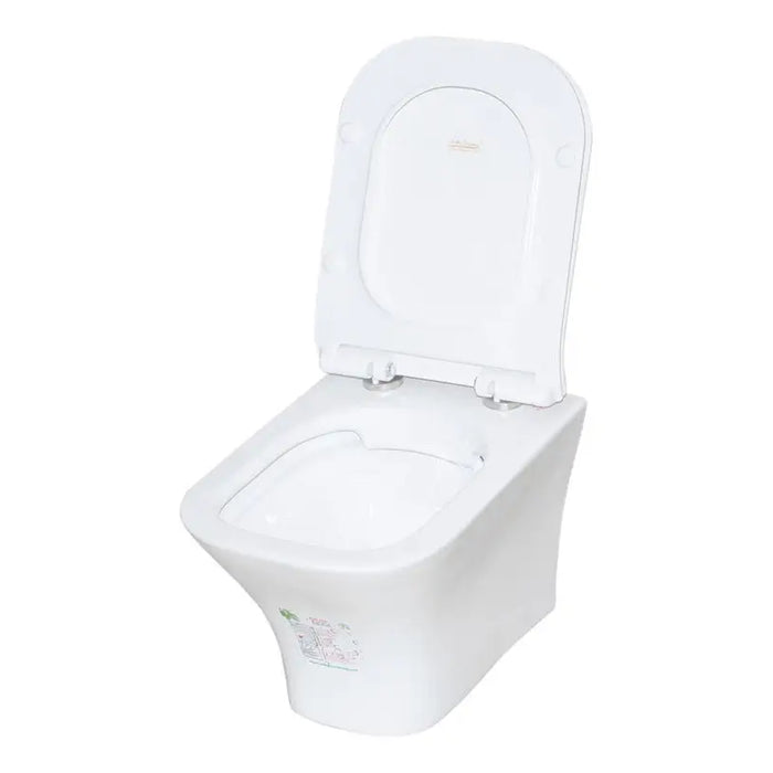 WALL-MOUNTED TOILET SET WITH SEAT INTER CERAMIC 3435W SLIM SEAT - Тоалетни чинии<<<Санитарна керамика и
