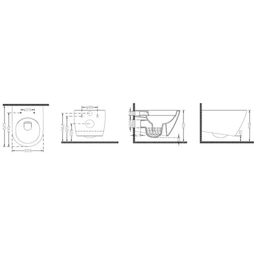WALL-MOUNTED TOILET WITH BIDET DURA SIENA - Тоалетни чинии<<<Санитарна керамика и аксесоари<<<Баня<<<Praktiker