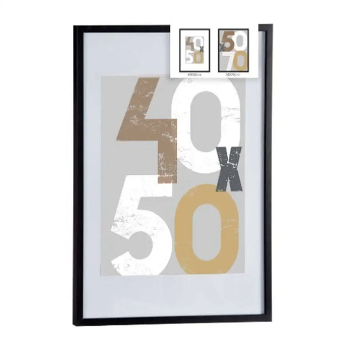 Wall photo frame Gift Decor Black polystyrene Plastic MDF Wood 50 x 70 cm (6 Units) - Декорация и Осветление<<<Дом