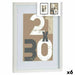 Wall photo frame Gift Decor White Glass MDF Wood 30 x 40 cm (6 Units) - Декорация и Осветление<<<Дом