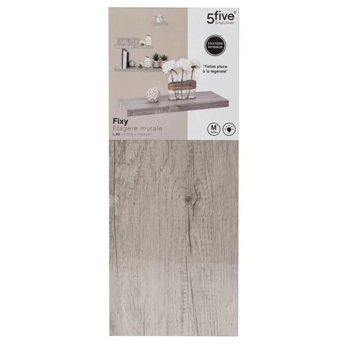 WALL SHELF EKO 60X23.5X3.8CM GRAY OAK - Етажерки и рафтове<<<Мебели и обков<<<Мебели и интериор<<<Praktiker