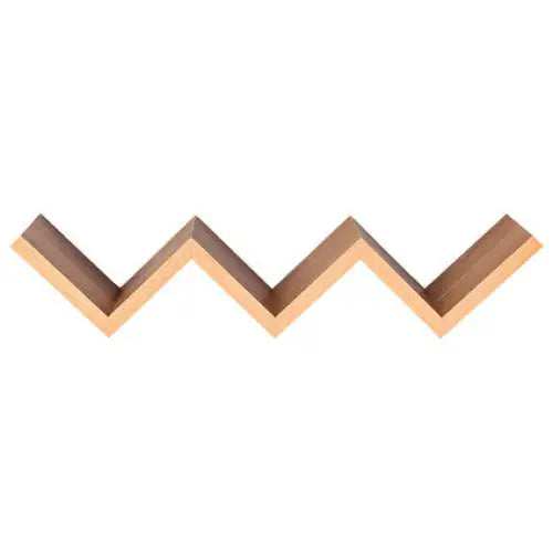 WALL SHELF MAXHOME ZIGZAG 58X12 CM. OAK - Етажерки и рафтове<<<Мебели и обков<<<Мебели и интериор<<<Praktiker