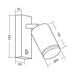 WALL SPOT WITH SWITCH GU10 BLACK VIVALUX KING - Спотове<<<Вътрешно осветление<<<Мебели и