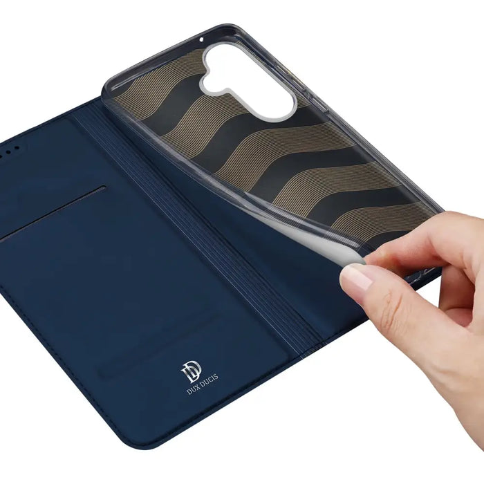 Wallet case with stand for Samsung Galaxy S23 FE Dux Ducis Skin Pro - blue - Cell phone cases and covers<<<HurtelXML