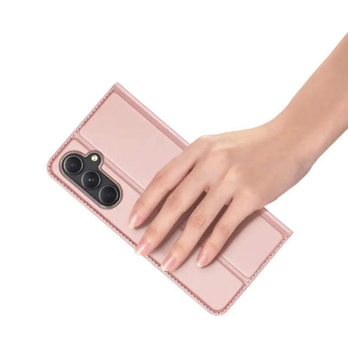 Wallet case with stand for Samsung Galaxy S23 FE Dux Ducis Skin Pro - pink - Cell phone cases and covers<<<HurtelXML