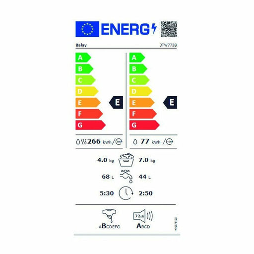 Washer - Dryer Balay 3TW773B 7kg / 4kg 1200 rpm White - Почистване Прахосмукачки И Гладене<<<Дом