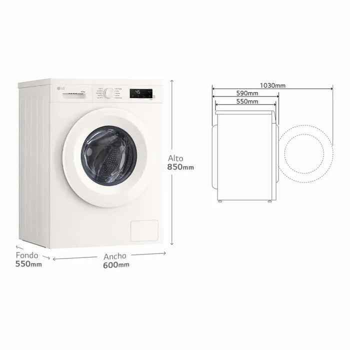 Washer - Dryer LG W4X1085NWH - Почистване Прахосмукачки И Гладене<<<Дом Градина<<<BigBuy&&&Сушилни ютии и