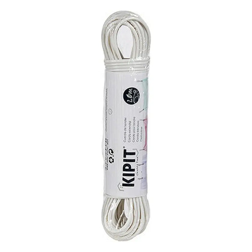 Washing Line Kipit White PVC 20 m 20,5 x 4 x 3,5 cm (12 Units) - Почистване Прахосмукачки И Гладене<<<Дом