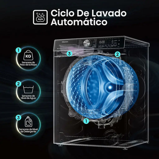 Washing machine Hisense WF5S1045BW 59,5 cm 1400 rpm 10,5 kg - Почистване Прахосмукачки И Гладене<<<Дом