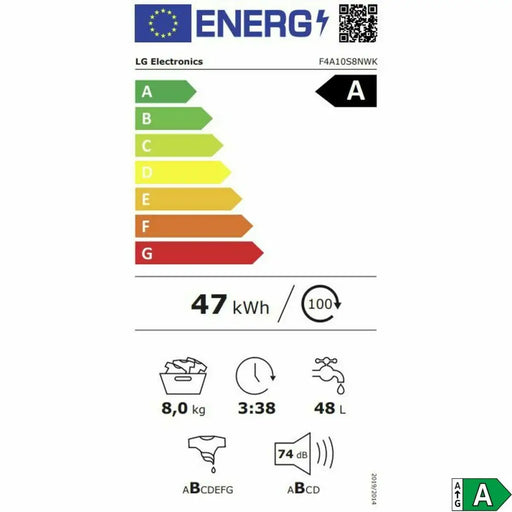 Washing machine LG 1400 rpm 8 kg - Почистване Прахосмукачки И Гладене<<<Дом Градина<<<BigBuy&&&Сушилни ютии и