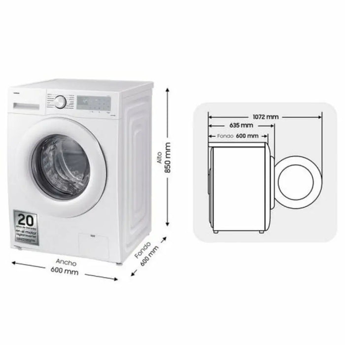 Washing machine Samsung WW80CGC04DTH 60 cm 1400 rpm 8 kg - Почистване Прахосмукачки И Гладене<<<Дом