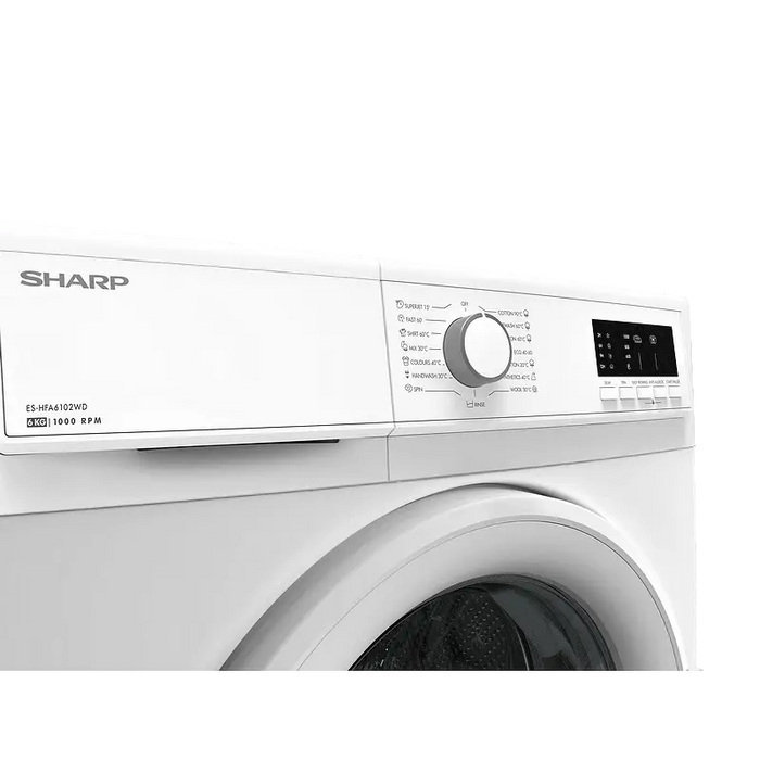 Washing machine Sharp ES-HFA6102WD 1000 rpm 6.00 kg D White - Перални<<<Домакински електроуреди<<<ZoraSite