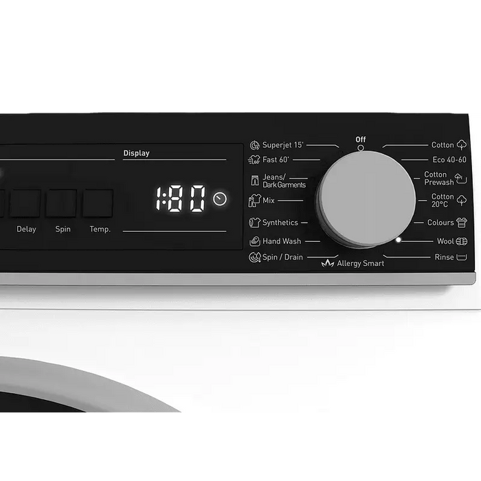 Washing machine Sharp ES-NFB814AWNA 1400 rpm 8.00 kg A White - Перални<<<Домакински електроуреди<<<ZoraSite