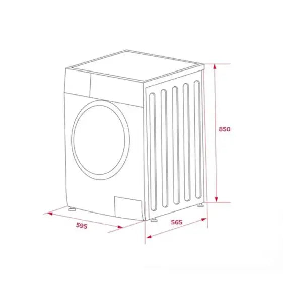 Washing machine TEKA WMK 81050 WH 10 kg AutoDose 1500 rpm - Перални с предно зареждане<<<Перални<<<Едра бяла