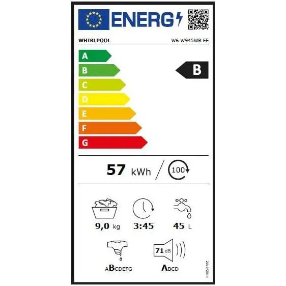 Washing machine WHIRLPOOL Supreme Silence W6 W945WB EE 9 kg 1400 rpm. - Перални с предно зареждане<<<Перални<<<Едра