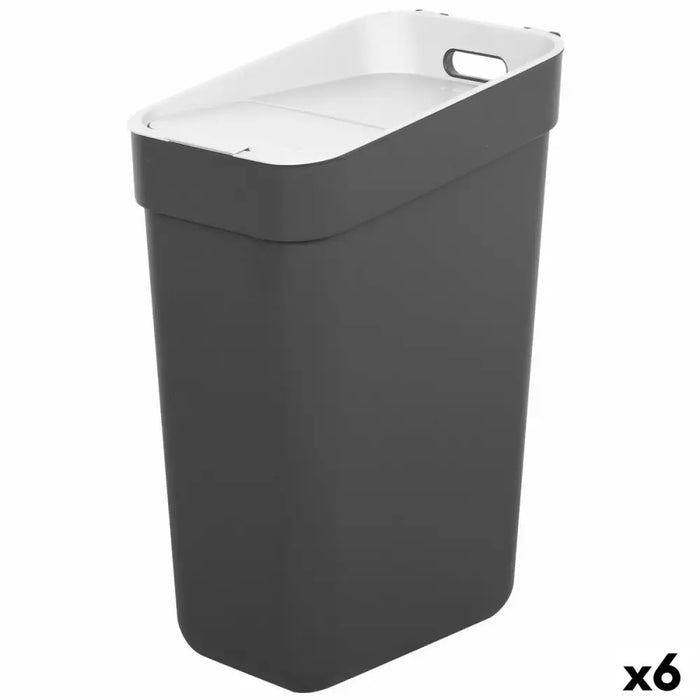Waste bin Curver Grey Plastic 30 L (6 Units) - Почистване Прахосмукачки И Гладене<<<Дом Градина<<<BigBuy&&&Други
