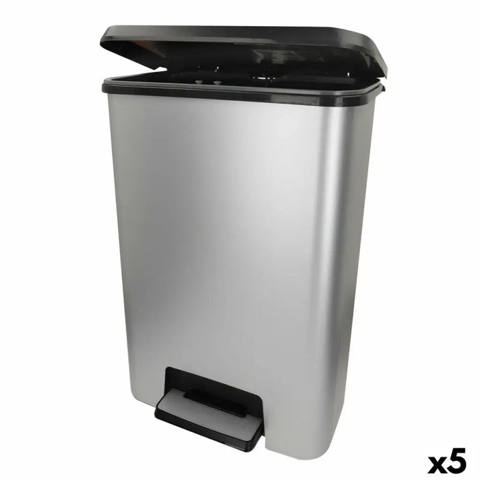 Waste bin Curver Grey Plastic 50 L (5 Units) - Почистване Прахосмукачки И Гладене<<<Дом Градина<<<BigBuy&&&Други