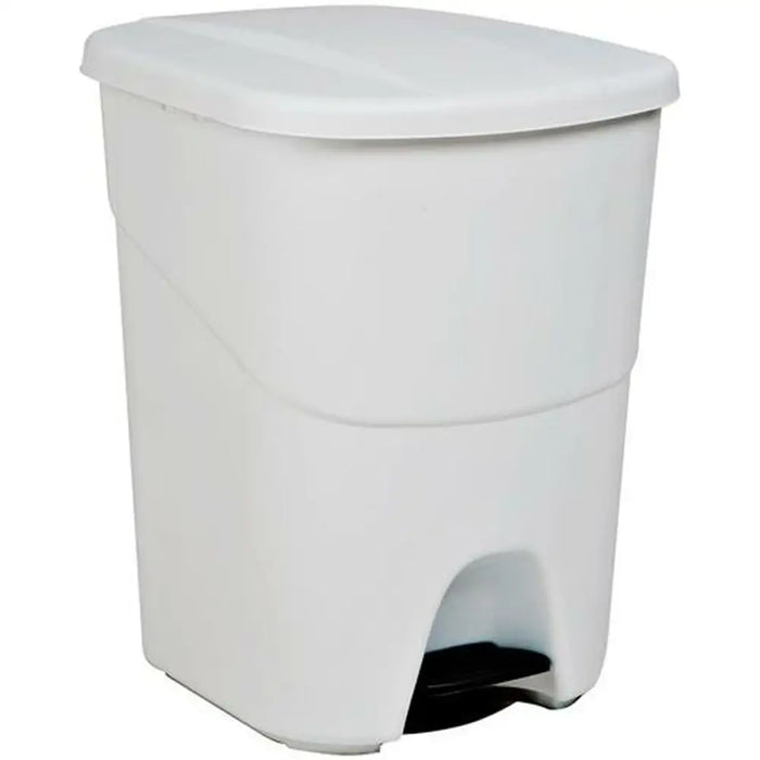 Waste bin Denox 40 L White Plastic - Почистване Прахосмукачки И Гладене<<<Дом Градина<<<BigBuy&&&Други продукти за
