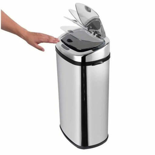 Waste bin Kitchen Move Grey Metal - Почистване Прахосмукачки И Гладене<<<Дом Градина<<<BigBuy&&&Други продукти за