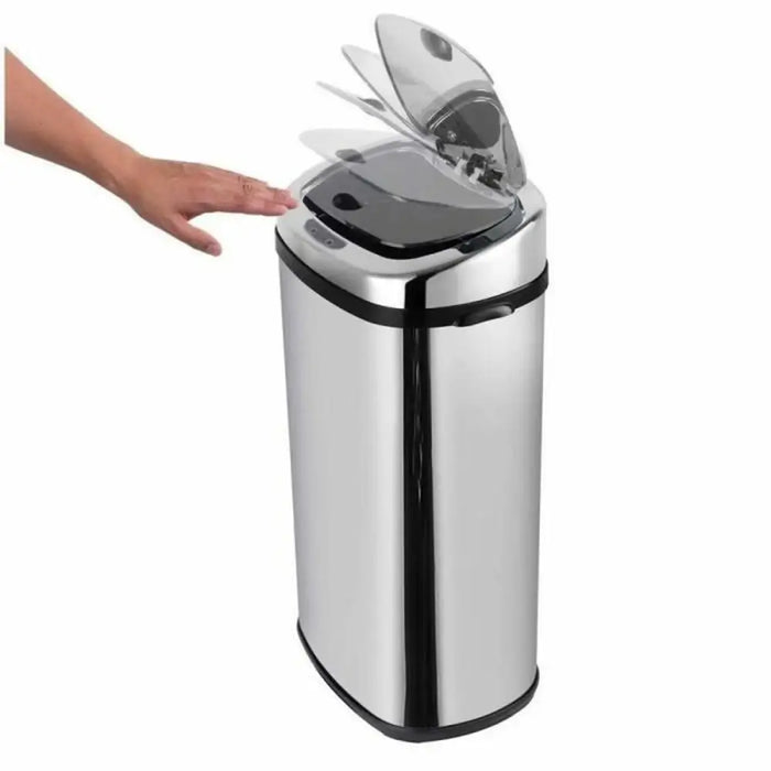 Waste bin Kitchen Move Grey Metal - Почистване Прахосмукачки И Гладене<<<Дом Градина<<<BigBuy&&&Други продукти за
