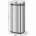 Waste bin Kitchen Move Grey Metal - Почистване Прахосмукачки И Гладене<<<Дом Градина<<<BigBuy&&&Други продукти за