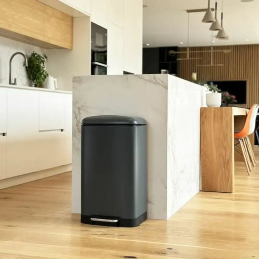 Waste bin Kitchen Move Grey Stainless steel - Почистване Прахосмукачки И Гладене<<<Дом Градина<<<BigBuy&&&Други