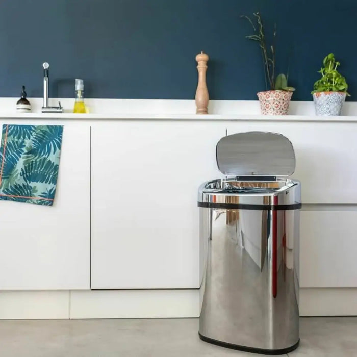 Waste bin Kitchen Move Majestic Automatic Black Stainless steel ABS 68 L - Почистване Прахосмукачки И Гладене<<<Дом