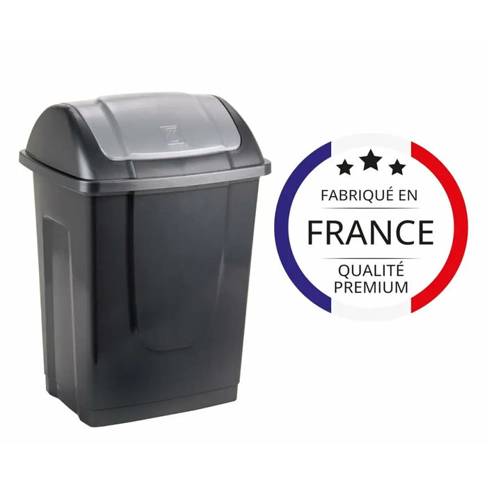 Waste bin Mondex Recycled plastic 10 L Anthracite - Почистване Прахосмукачки И Гладене<<<Дом Градина<<<BigBuy&&&Други