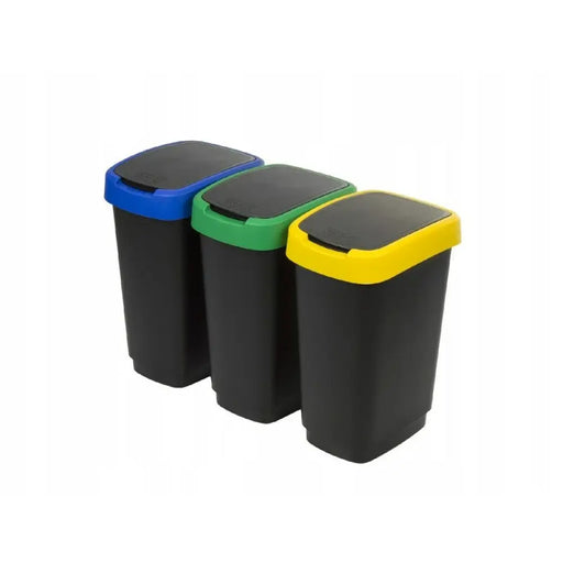 Waste bin Rotho Twist Blue Black Red Green 25 L Plastic - Други продукти за почистване<<<Почистване Прахосмукачки И